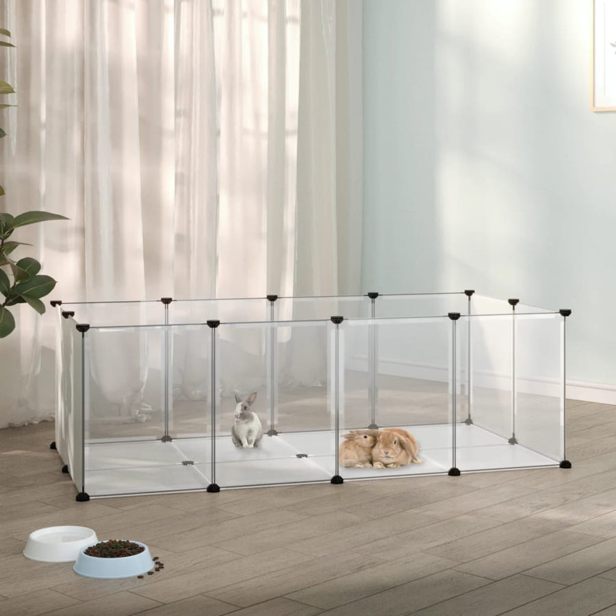 Dierenhok Klein 144X74X46,5 Cm Polypropeen En Staal Zwart