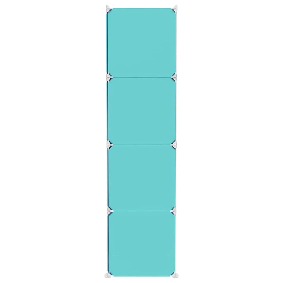 Kinderopbergmeubel Met 2 Vakken Polypropeen 110 x 36.5 x 143.5 cm Groen