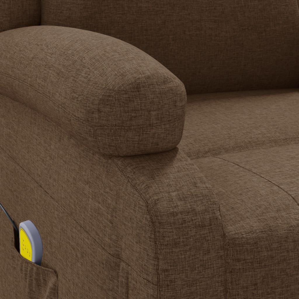 Massagestoel stof bruin