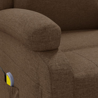 Massagestoel stof bruin