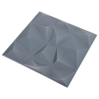Wandpanelen 3D 3 M² 50X50 Cm 12 Diamantgrijs