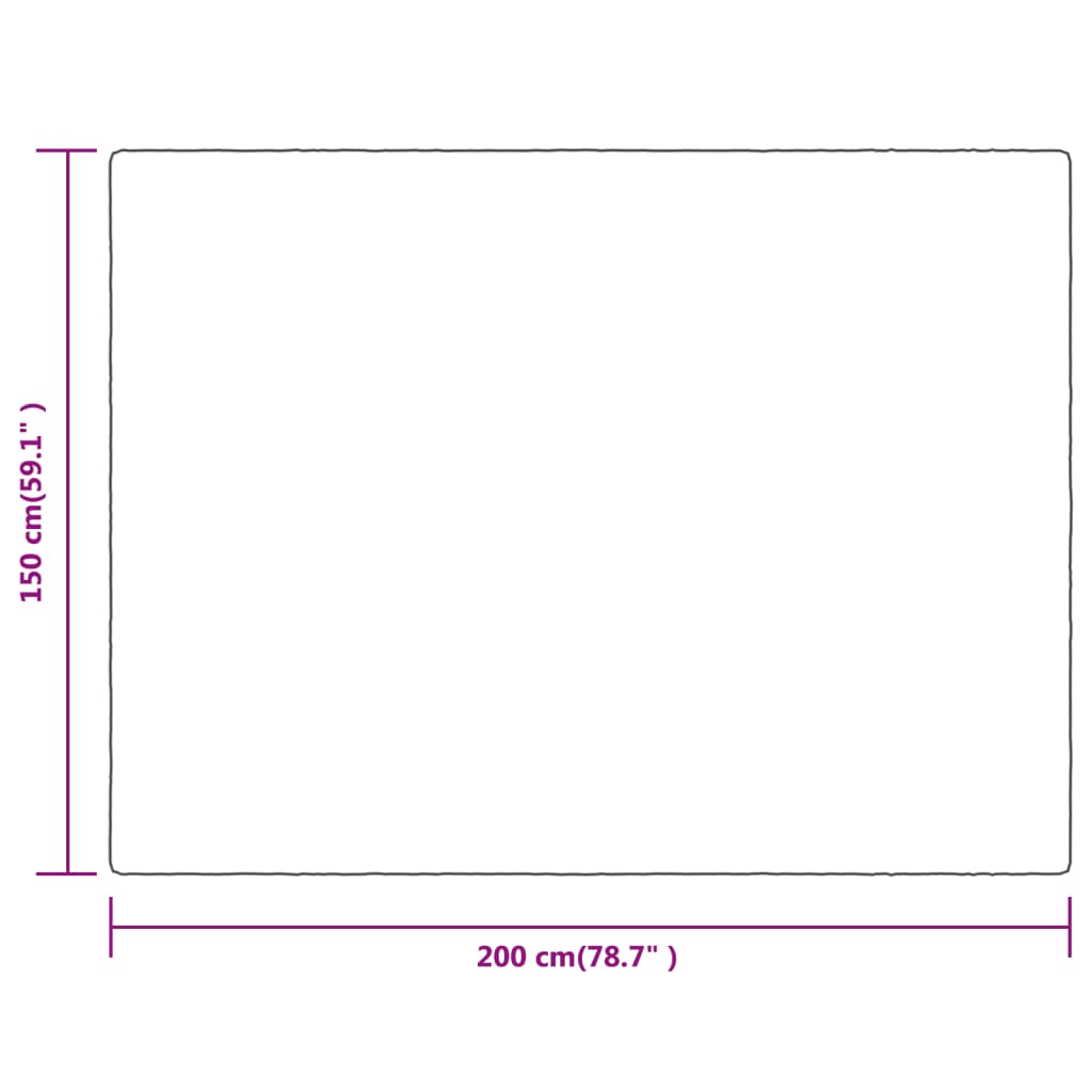 Deken Polyester Woestijnmist 150 x 200 cm Bruin
