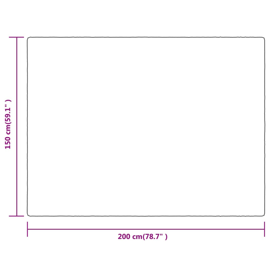 Deken Polyester Woestijnmist 150 x 200 cm Bruin