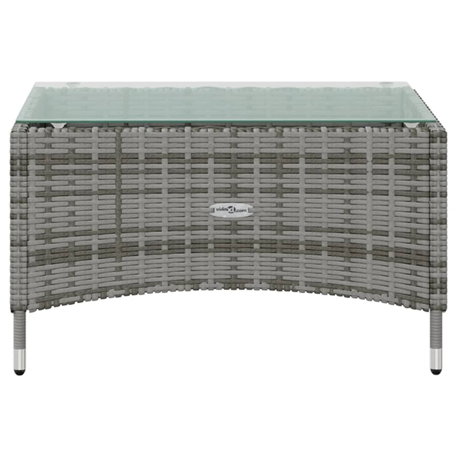 -Delige Loungeset Met Kussens Poly Rattan 16 Grijs