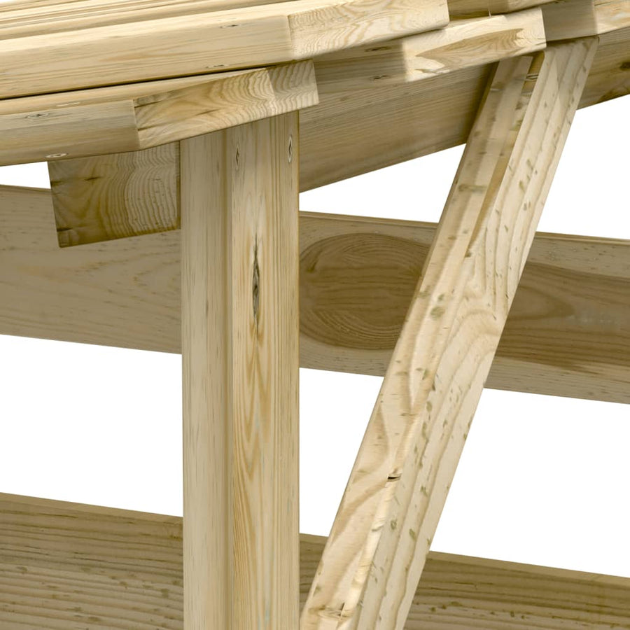 Pergola's Met Dak Geïmpregneerd Grenenhout 4 100 x 90 x 200 cm