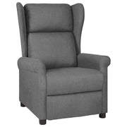 Fauteuil verstelbaar stof lichtgrijs