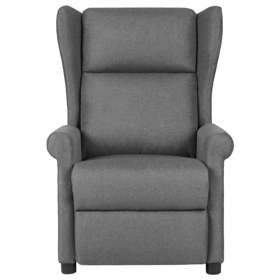 Fauteuil verstelbaar stof lichtgrijs