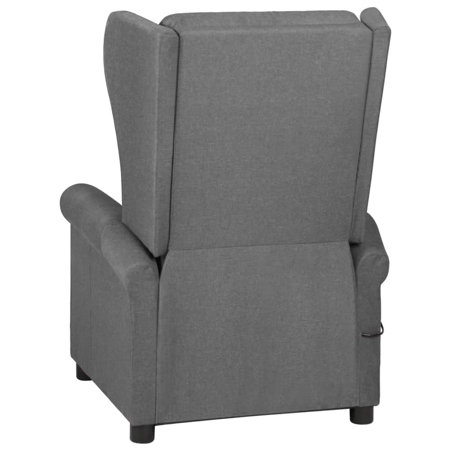 Fauteuil verstelbaar stof lichtgrijs