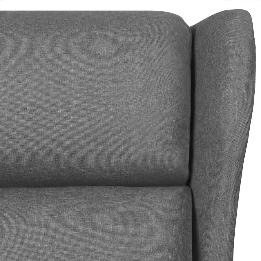 Fauteuil verstelbaar stof lichtgrijs