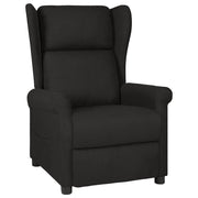 Fauteuil verstelbaar stof zwart 73x95x103 cm