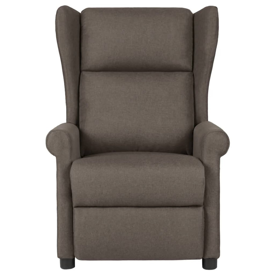 Fauteuil verstelbaar stof bruin