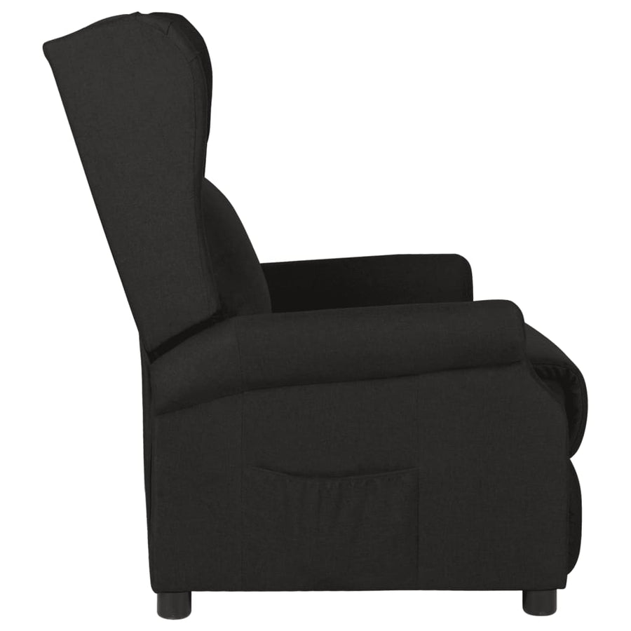 Fauteuil Verstelbaar Stof Zwart