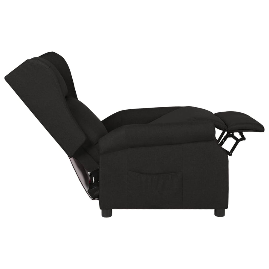 Fauteuil Verstelbaar Stof Zwart