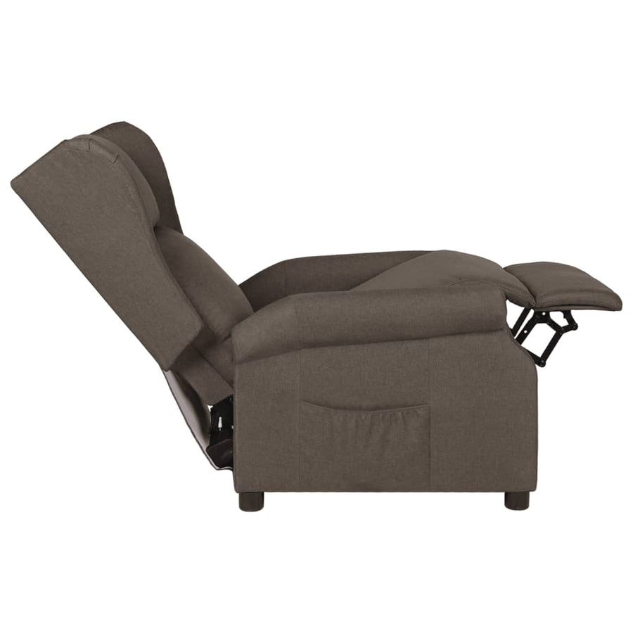 Fauteuil verstelbaar stof bruin