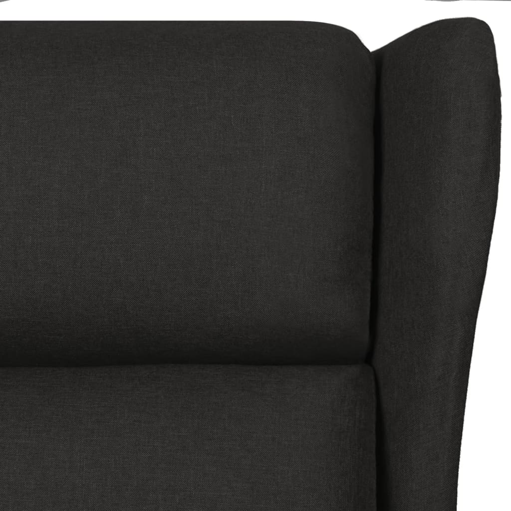Fauteuil Verstelbaar Stof Zwart