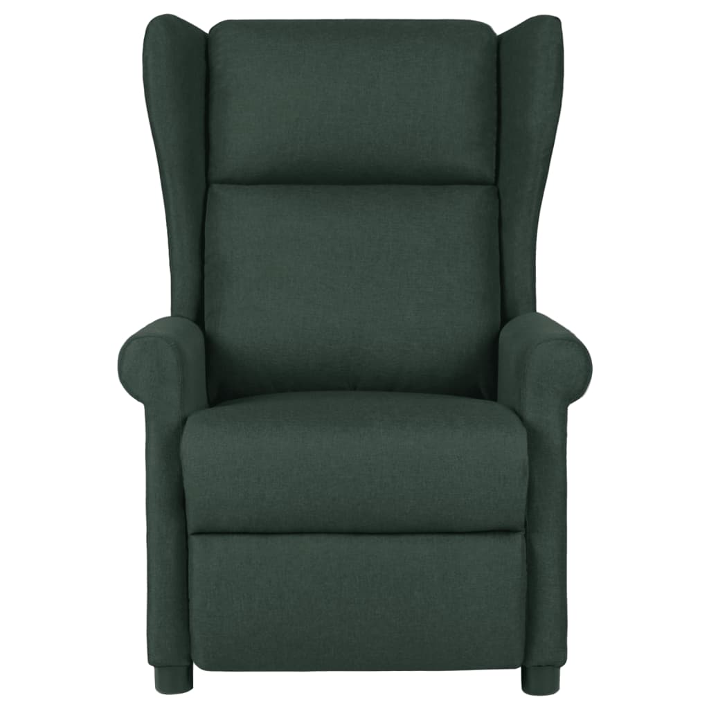 Fauteuil verstelbaar stof donkergroen