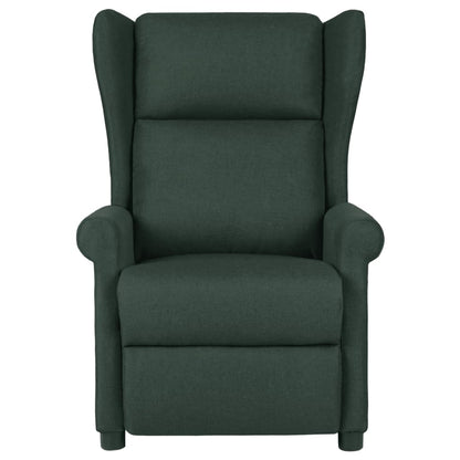 Fauteuil verstelbaar stof donkergroen