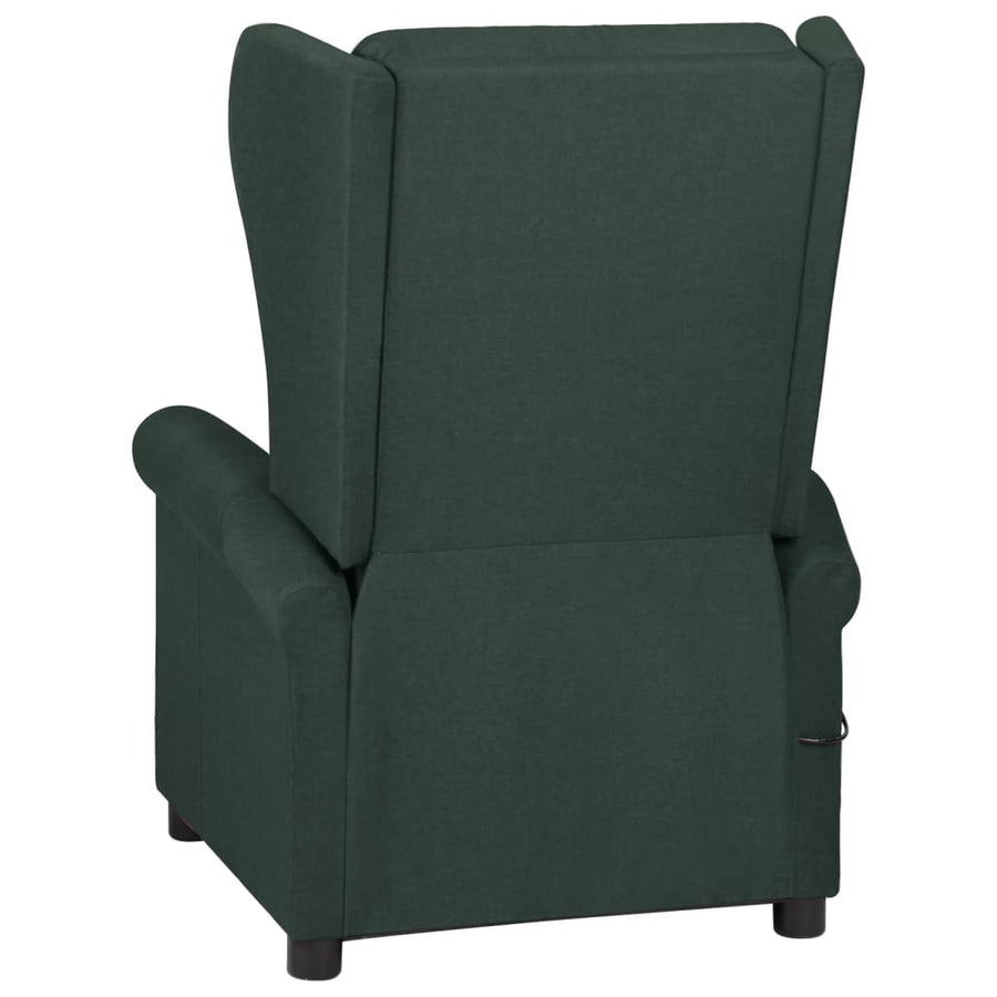 Fauteuil verstelbaar stof donkergroen