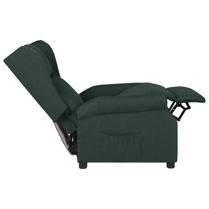 Fauteuil verstelbaar stof donkergroen