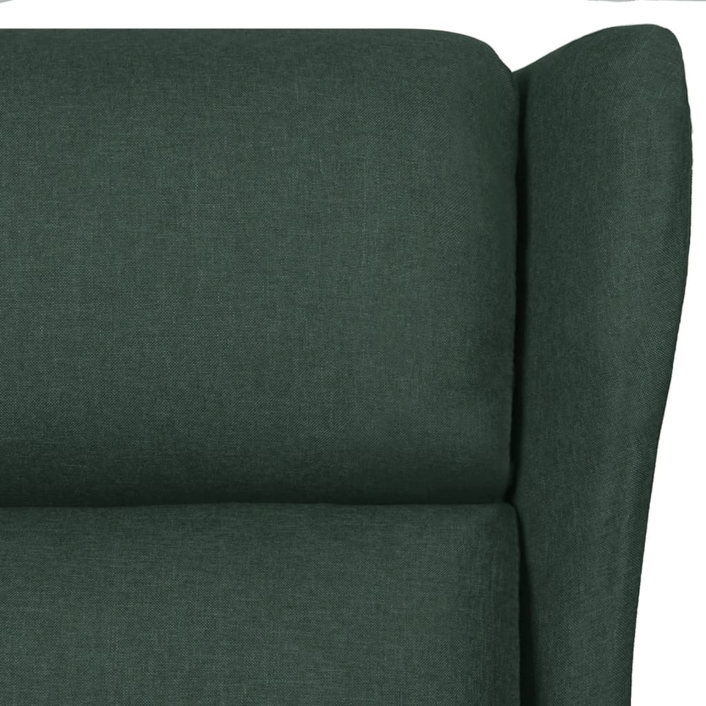 Fauteuil verstelbaar stof donkergroen