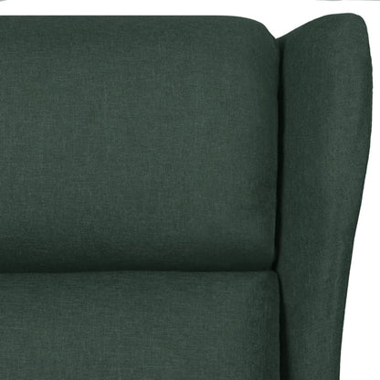Fauteuil verstelbaar stof donkergroen