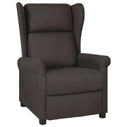 Adjustable fabric armchair taupe