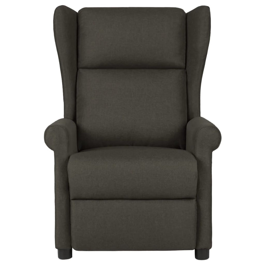 Fauteuil verstelbaar stof taupe
