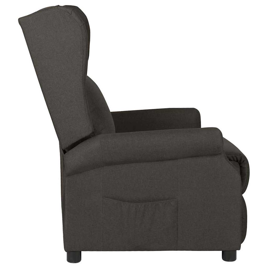 Fauteuil verstelbaar stof taupe