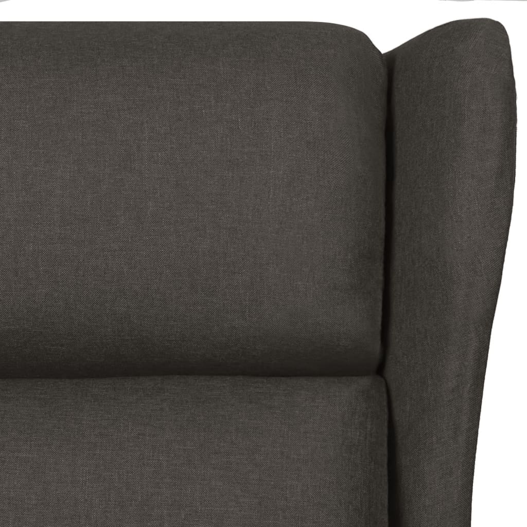Fauteuil verstelbaar stof taupe