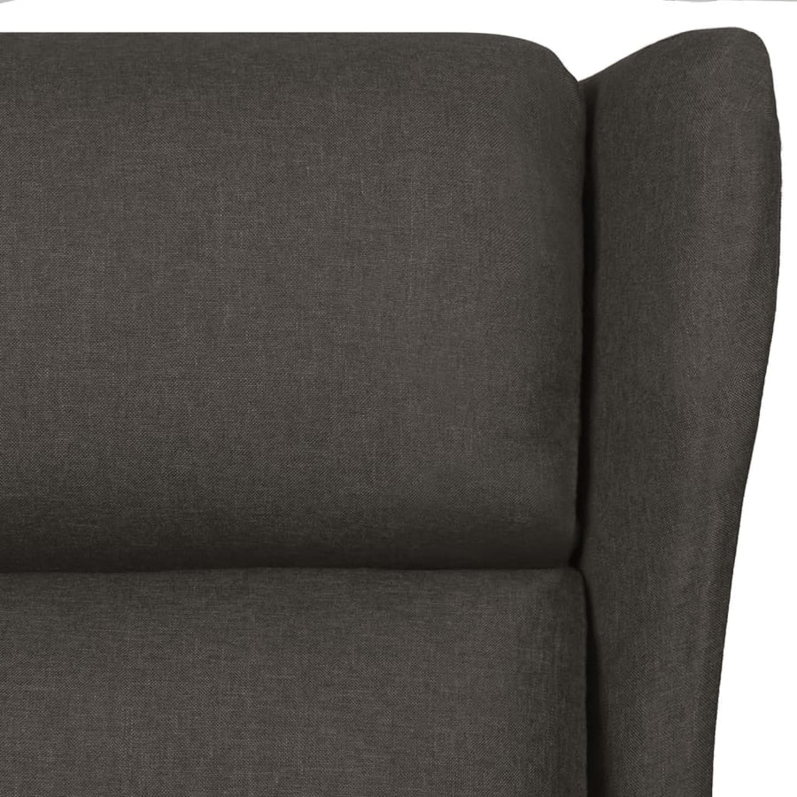Fauteuil verstelbaar stof taupe
