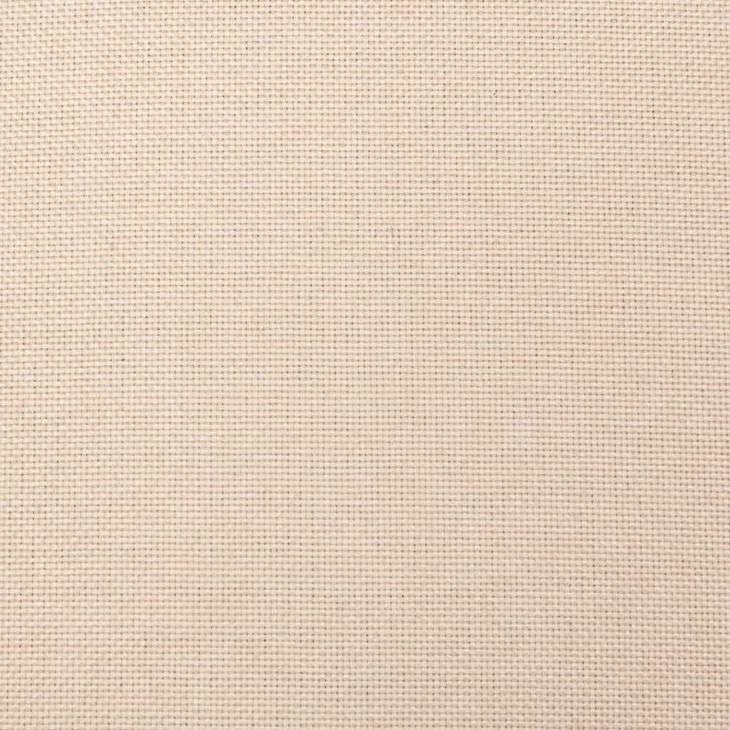Fauteuil verstelbaar stof crèmekleurig