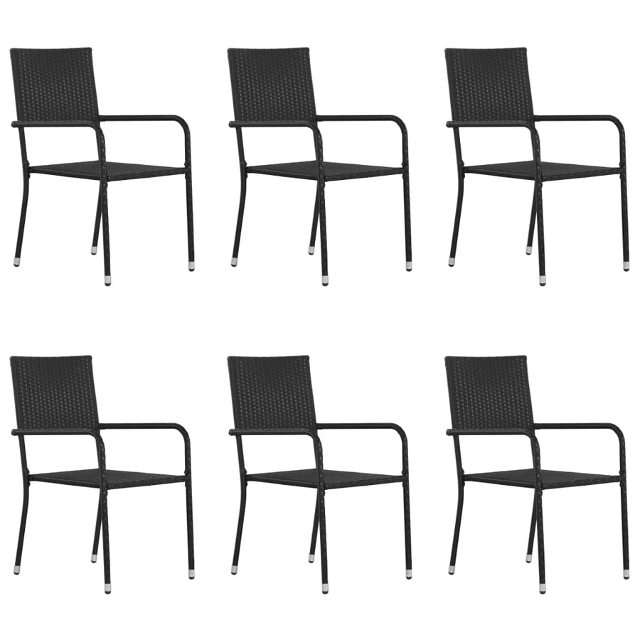 Tuinstoelen Stapelbaar Poly Rattan 6