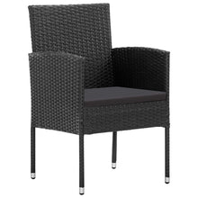Tuinstoelen Met E Kussens Poly Rattan 4 Zwart