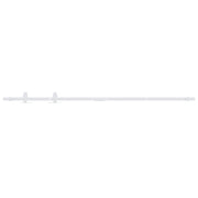 Hanging kit for mini sliding door 152 cm carbon steel white