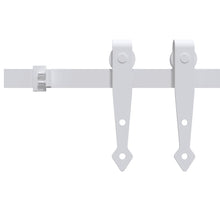 Ophangset voor minischuifdeur 183 cm koolstofstaal wit 183 cm Wit