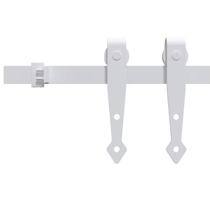 Ophangset Voor Minischuifdeur 200 Cm Koolstofstaal Wit 1