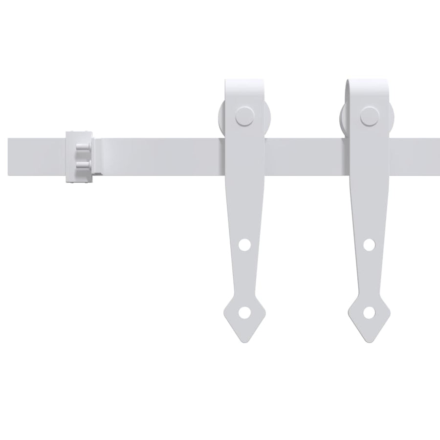Ophangset Voor Minischuifdeur 200 Cm Koolstofstaal Wit 1