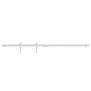 Hanging kit for mini sliding door 152 cm carbon steel white