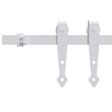 Ophangset Voor Minischuifdeur 122 Cm Koolstofstaal Wit