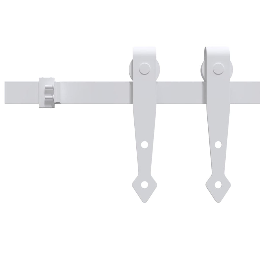Ophangset Voor Minischuifdeur 122 Cm Koolstofstaal Wit