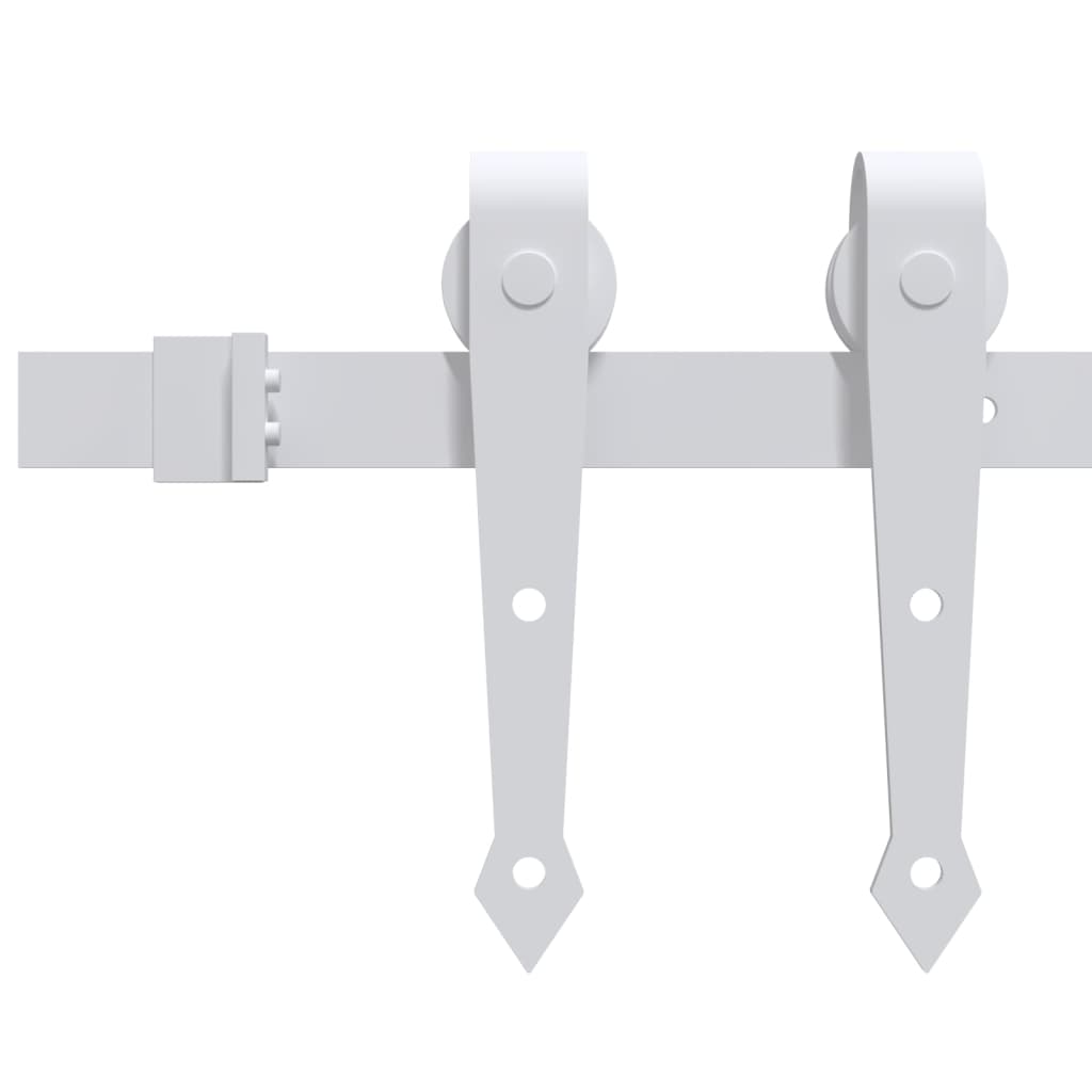 Beslagset Voor Schuifdeur Staal 1 183 cm Wit