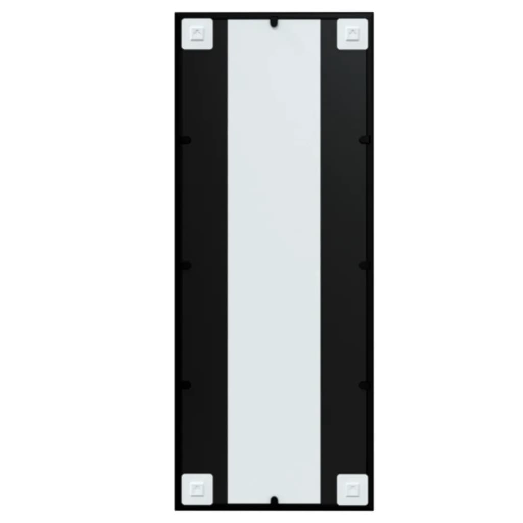 Wandspiegel Metaal Zwart 100 x 40 cm
