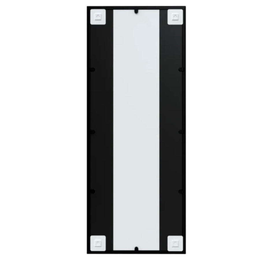 Wandspiegel Metaal Zwart 100 x 40 cm