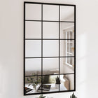 Wall mirror 100x60 cm metal black