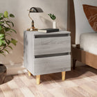 Nachtkastjes 2 st 40x35x50 cm grijs sonoma