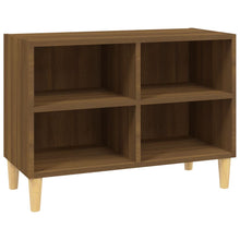 Tv-meubel met houten poten 69,5x30x50 cm bruineikenkleurig 69.5 x 30 x 50 cm Bruineiken