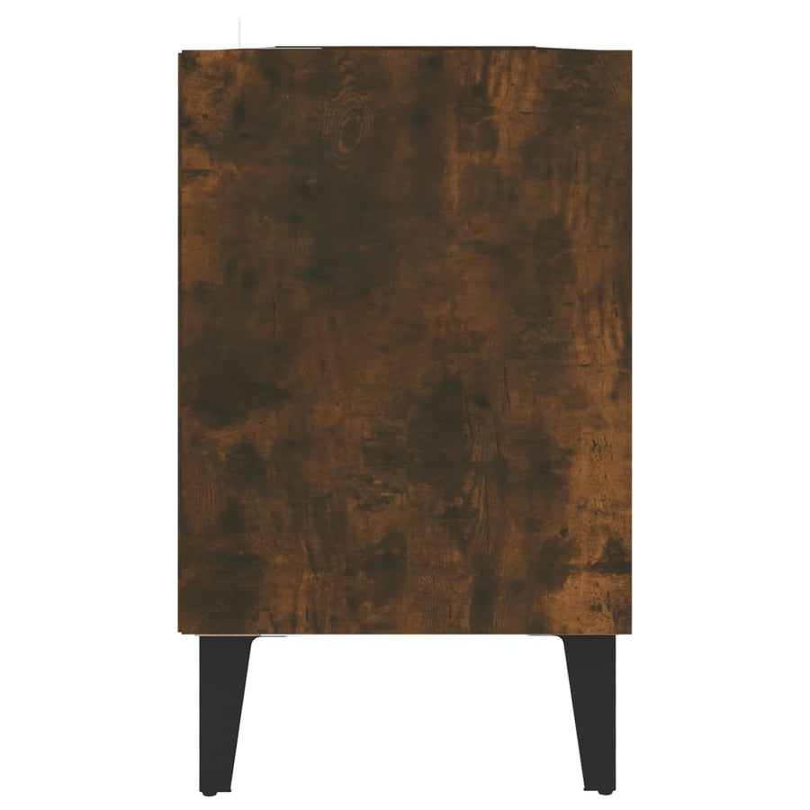 Tv-Meubel Met Metalen Poten 103,5X30X50 Cm Kleurig 103.5 cm Gerookt eiken