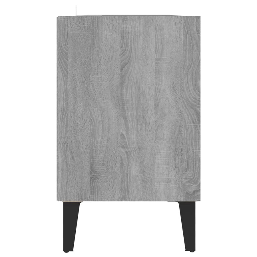 Tv-Meubel Met Metalen Poten 103,5X30X50 Cm Grijs Sonoma Eiken 103.5 x 30 x 50 cm