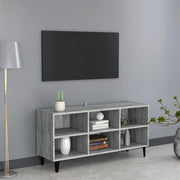 Tv-meubel 103,5x30x50 cm grijs sonoma eiken met metalen poten