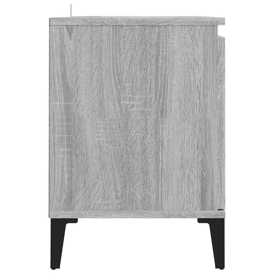 Tv-meubel met metalen poten 103,5x35x50 cm grijs sonoma eiken Grijs sonoma
